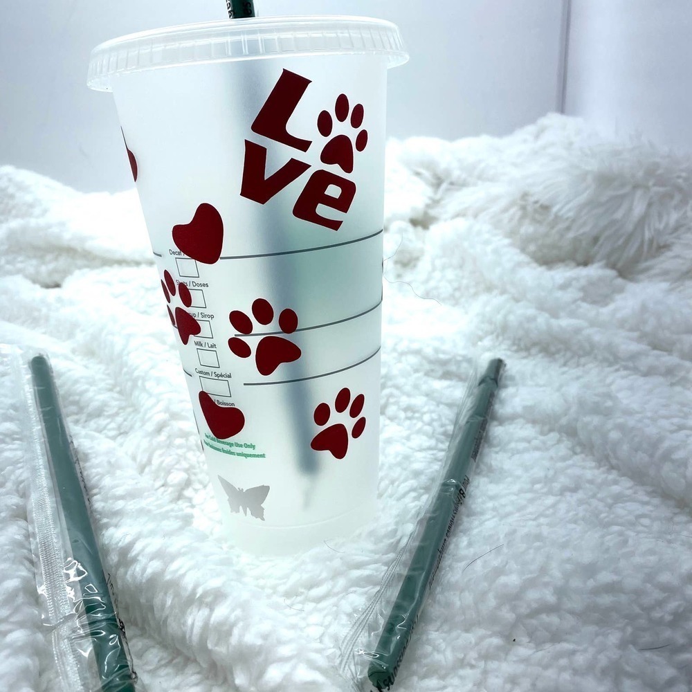 Valentine Day Mastiff MOM Starbucks 24oz Tumbler - Picture 3 of 4